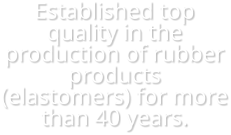 Established top quality in the production of rubber products (elastomers) for more than 40 years.